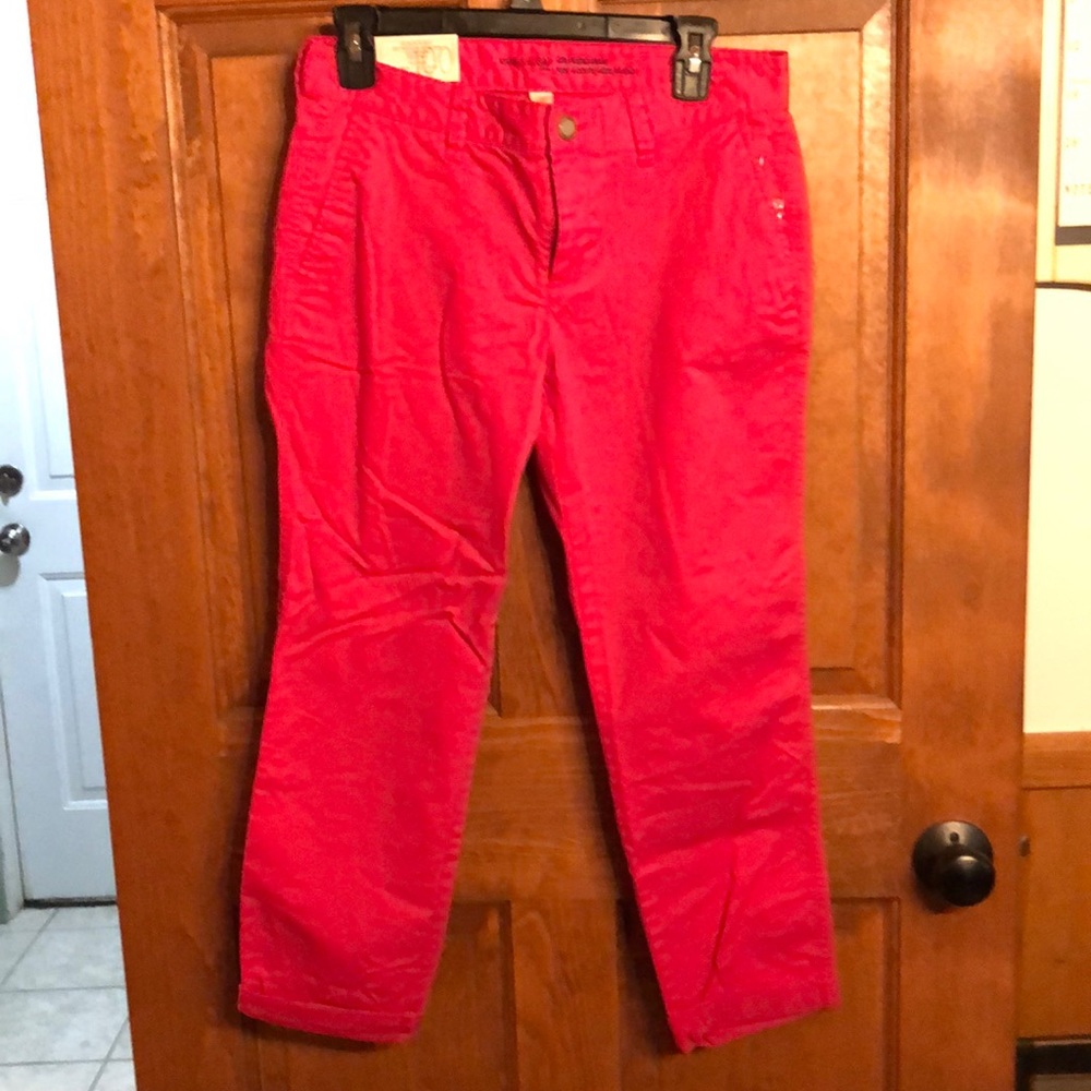 Gap girlfriend Khaki pants.  Size 0.   Bright pink